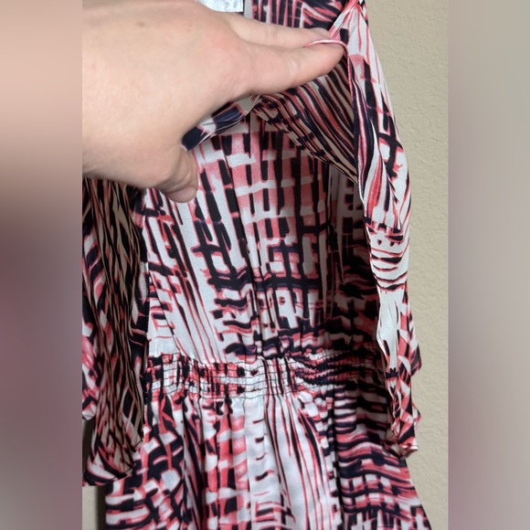 Women's Parker Lolly Mini Dress Sz XS Summer Beach Silk Vacation Open Back FLAW - Picture 6 of 10